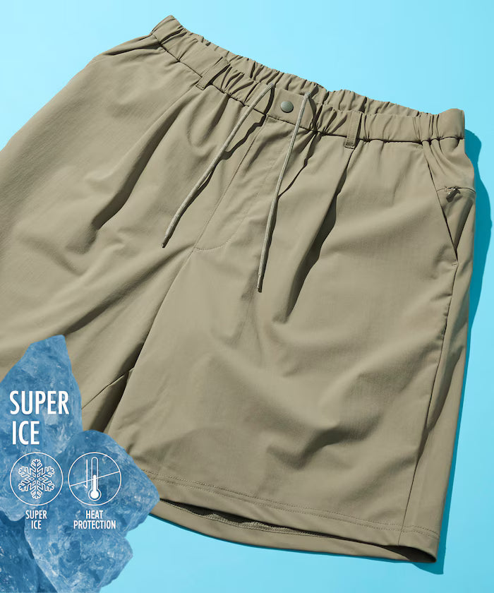 SUPER ICE / Super Ice Easy Short Pants with Contact Cooling / Quick Dry / UV Cut - Olive