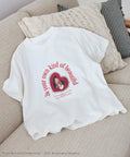 Marilyn Monroe Short Sleeve Heart Photo T-Shirt - White