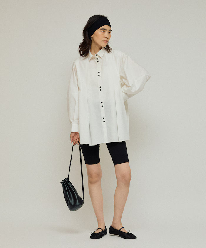 Box Stack Balloon Sleeve Long Sleeve Shirt