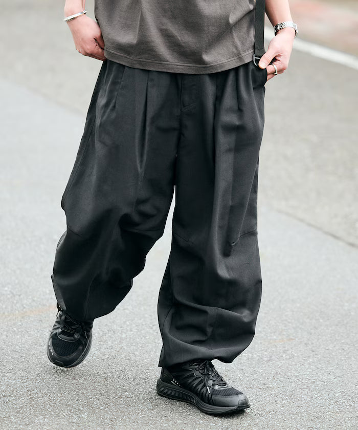 AiRide/Air Ride Wide Silhouette Pocketable Circus Pants/Quick Dry/UV Cut 【Limited Edition】