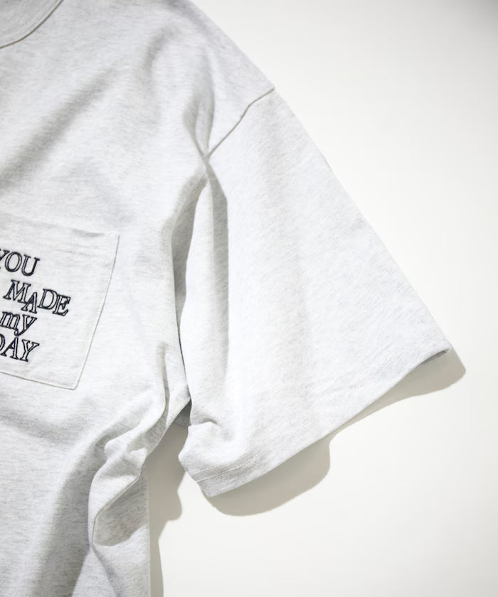 tombonia/Tombo nia Back Print Crew Neck T-Shirt/YOU MADE MY DAY