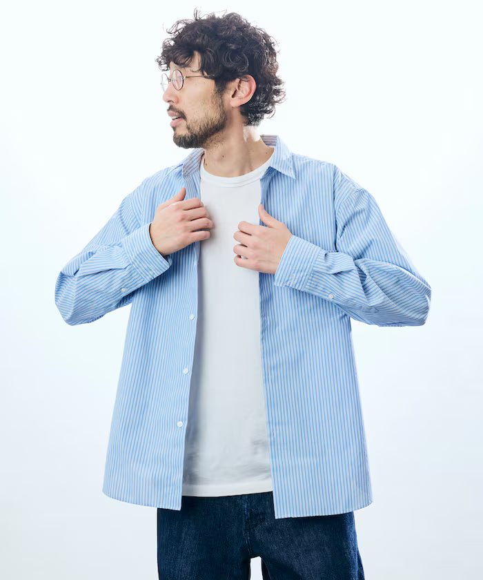 AIRDRY HIGH TECHYARN high-performance material broad regular color shirt long sleeve/quick-drying/heat shielding