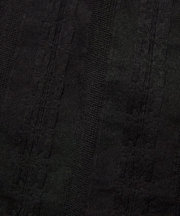 Relaxed Fit Allover Jacquard Open Collar Shirt [Limited Edition]