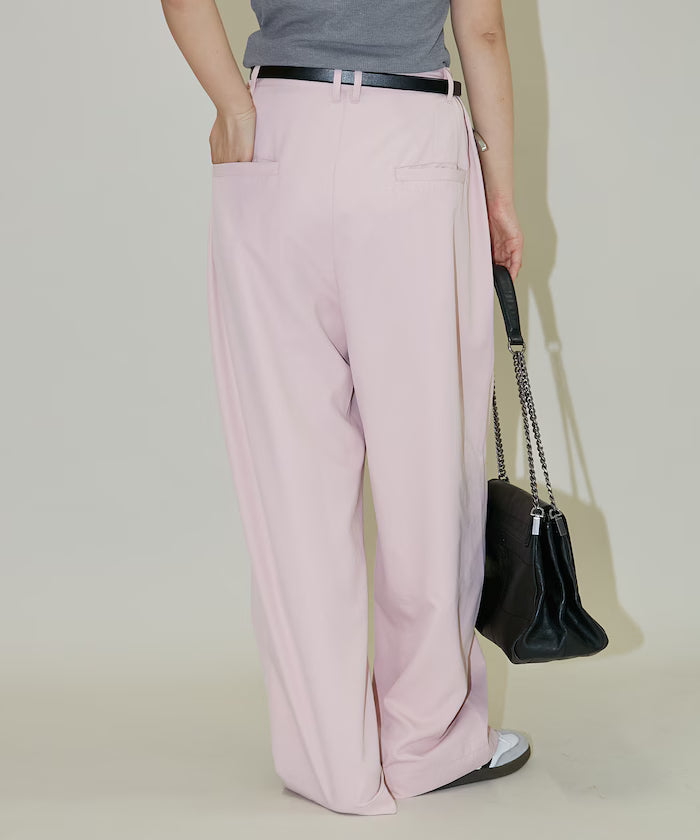 Color Tuck Slacks Pants Limited Release