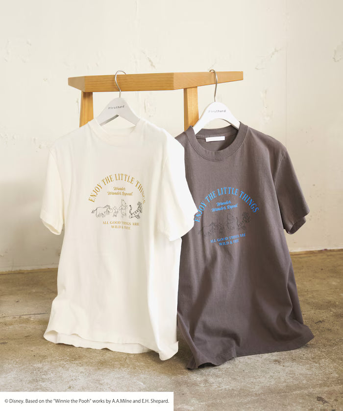 Winnie-the-Pooh Front Logo Print T-Shirt - Dark Brown