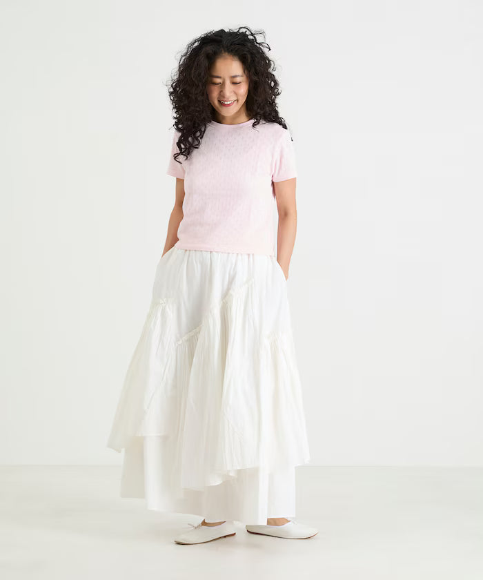 Eyelet Mini Sweat Short Sleeve T-Shirt