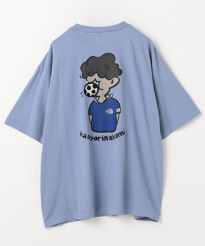 [Starting sale on May 22 at 12:00] kaoyorinakami × FREAK'S STORE/ Kaoyorinakami limited edition soccer ball boy Tee
