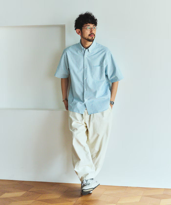 AIRDRY HIGH TECHYARN high-performance material oxford button-down shirt short sleeve moisture-wicking quick-dry