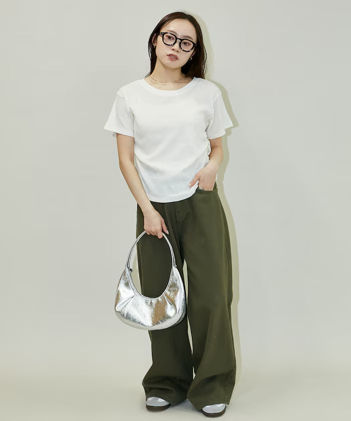 Light Waffle Waist Shirring T-Shirt Limited Edition