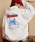 Sagara Embroidery French Bulldog Fleece-Lined Hoodie Limited Edition - Light Gray