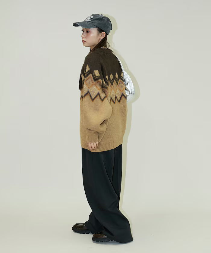 Jacquard Mohair Touch Knit Pullover Limited Edition