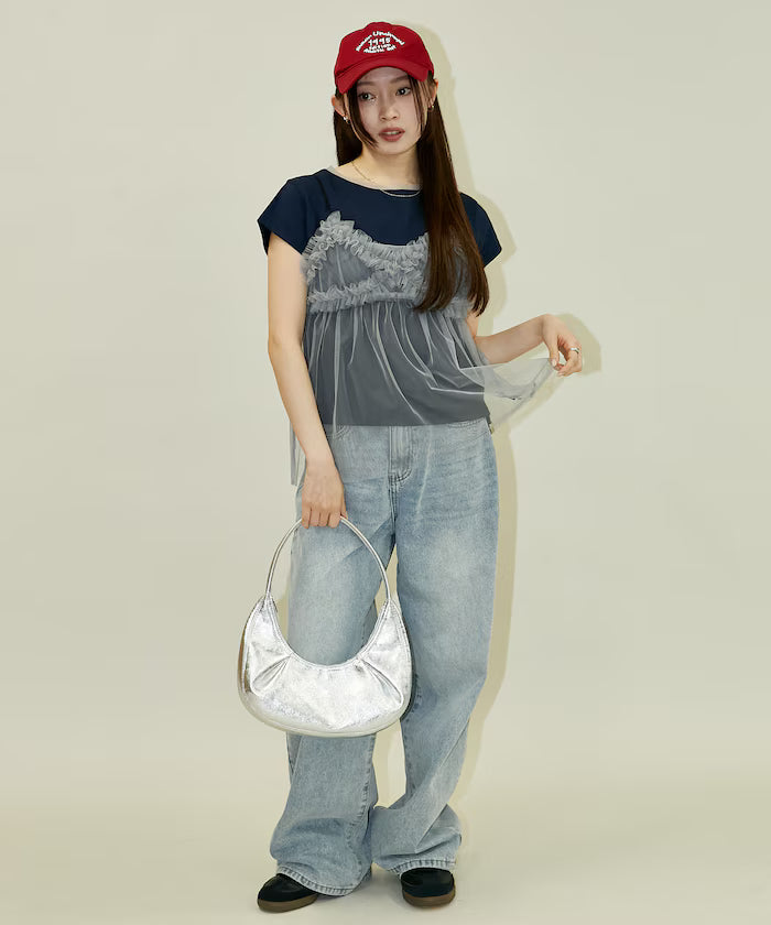 Tulle Bustier T-shirt Set Limited Edition
