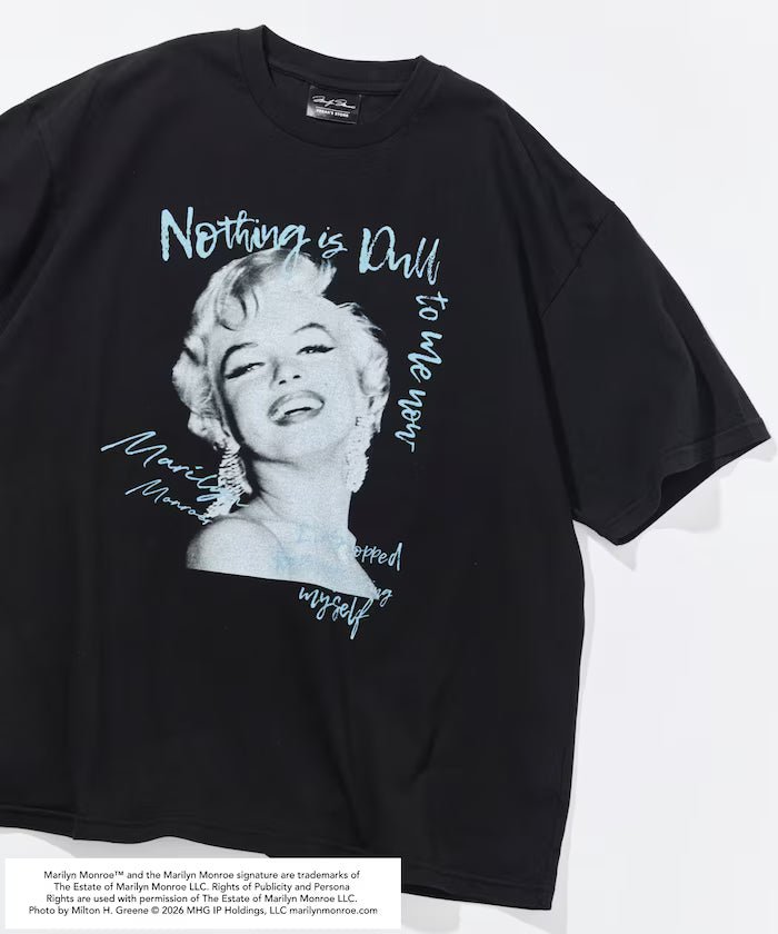 Marilyn Monroe Art Photo T-Shirt - Black