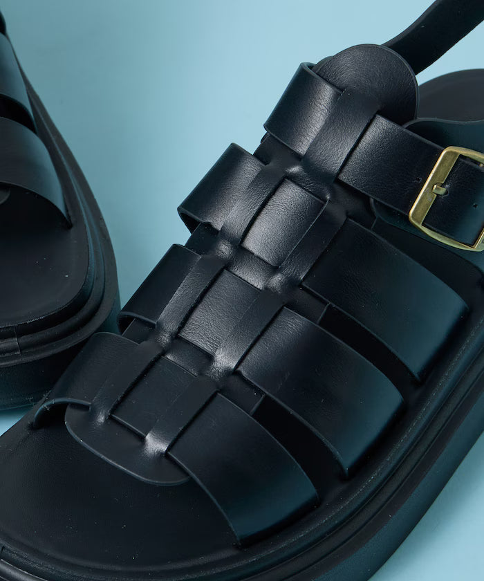 Leatherlet Gurka Sandals / Platform Sole [23=28cm] 【Limited Edition】