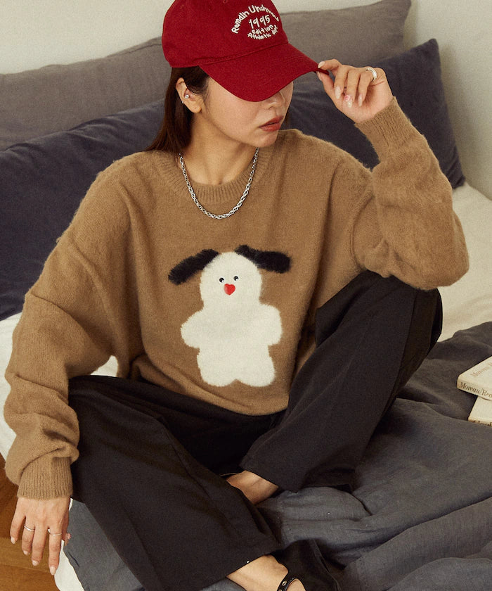 mojojojo Shaggy Art Knit Limited Edition - Camel
