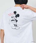 Limited Edition DISNEY Exclusive Mickey Mouse Back Print Crew Neck T-Shirt - White