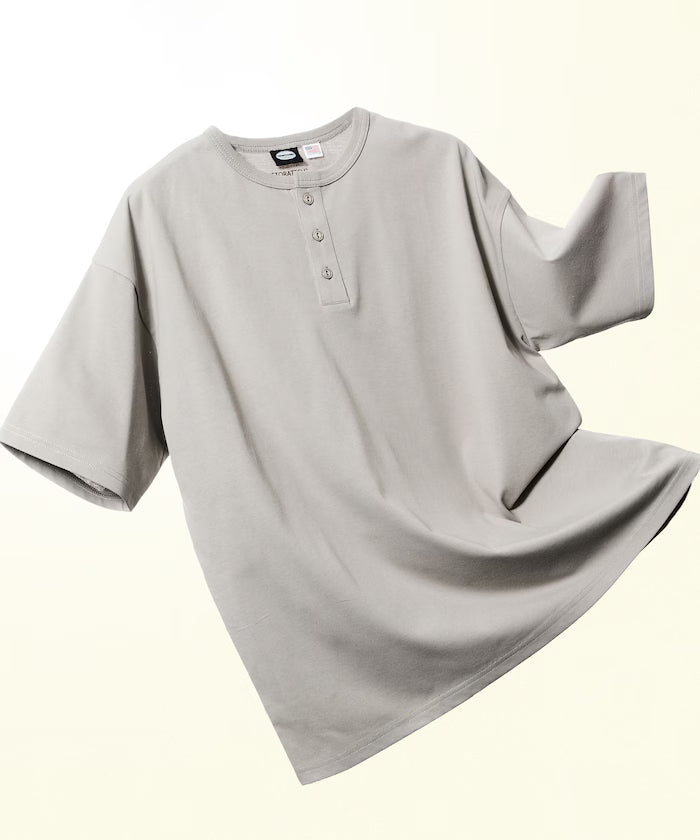 STORATECH/Stratech Lightweight Henley Neck T-Shirt/Antibacterial/Odor Resistant/Antimicrobial/UV Cut/Contact Cooling/Dry Fast 【Limited Edition】