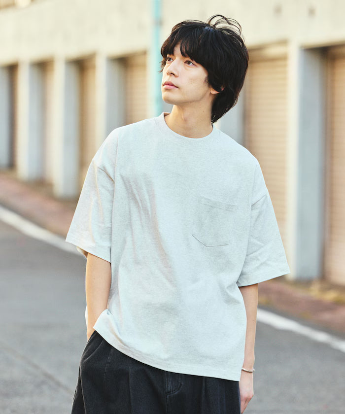 9 oz Heavyweight Big Silhouette Crew Neck Pocket T-Shirt / Heavyweight [Limited Edition]