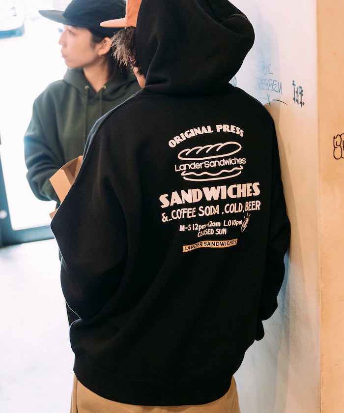 LANDER SANDWICHES×FREAK'S STORE/LANDER Limited Big Silhouette Back Print Sweat Hoodie 【Limited Release】