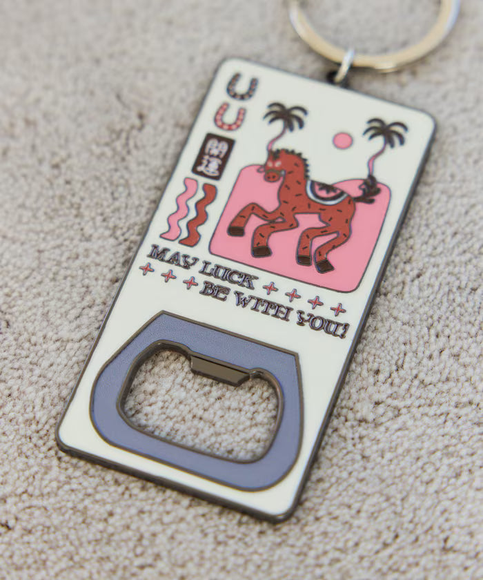 Fortune Key Holder Horse Motif Keychain
