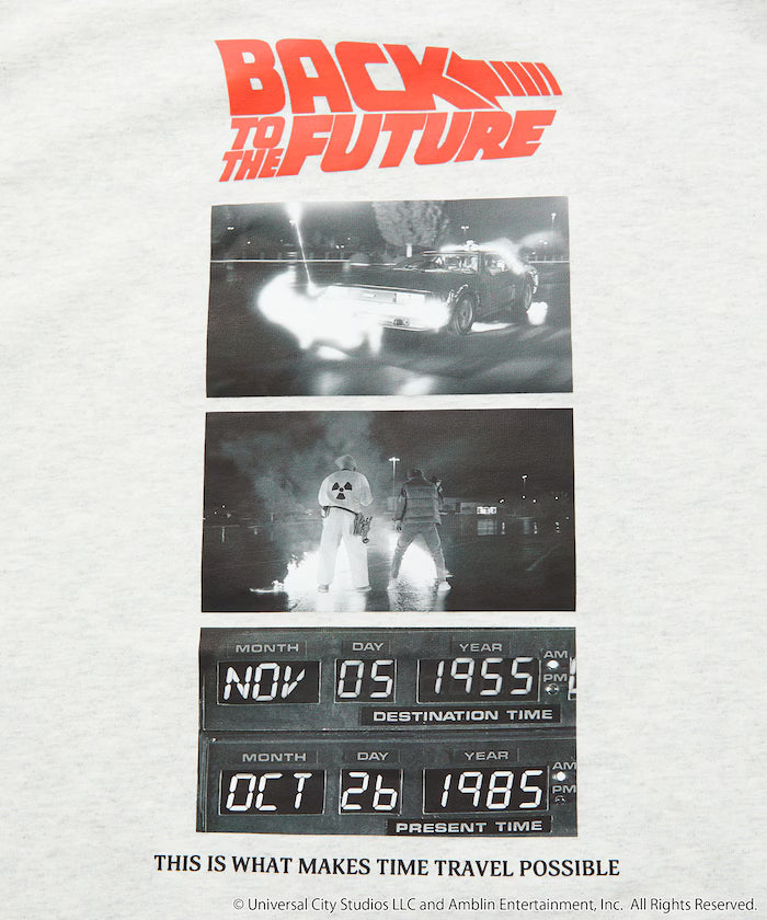 [BACK TO THE FUTURE] Limited Edition Big Silhouette Back Print Crew Neck T-Shirt [Limited Release]