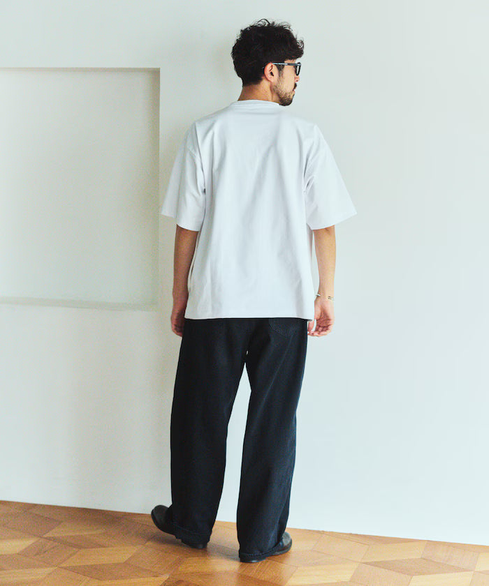 AIRDRY HIGH TECHYARN 7.7oz Big Silhouette Crew Neck Pocket T-Shirt Quick-dry Heat Shield