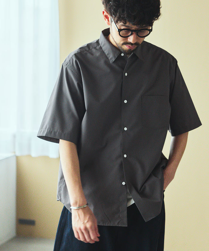 AIRDRY HIGH TECHYARN High-performance material broad regular collar shirt short sleeve quick-drying moisture absorption