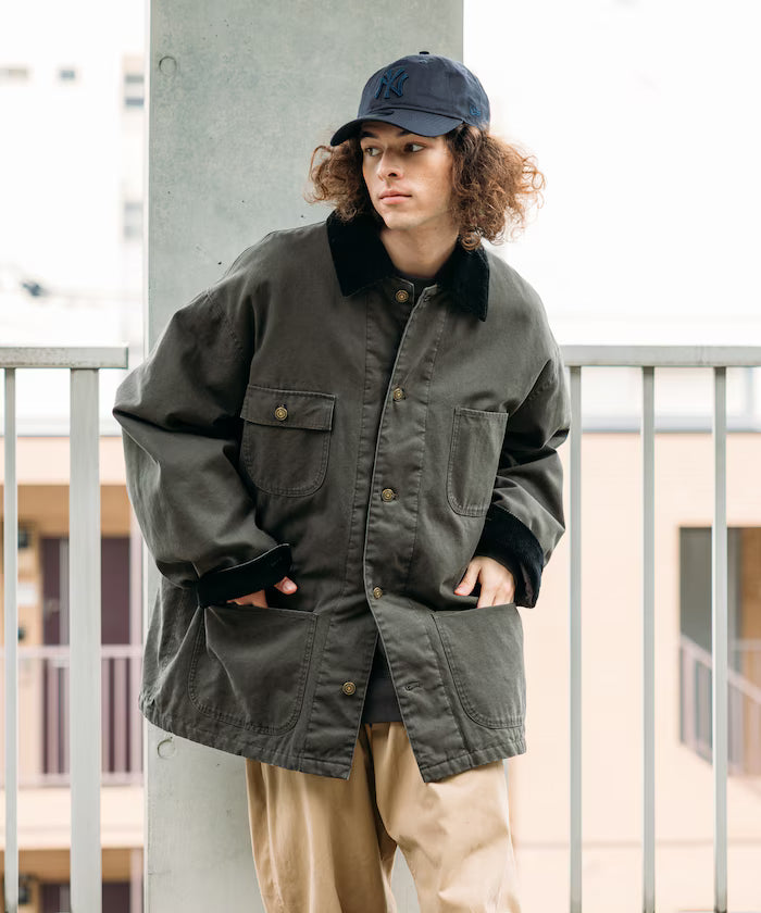 Big Silhouette Corduroy Switch Duck Coverall Jacket [Limited Edition]