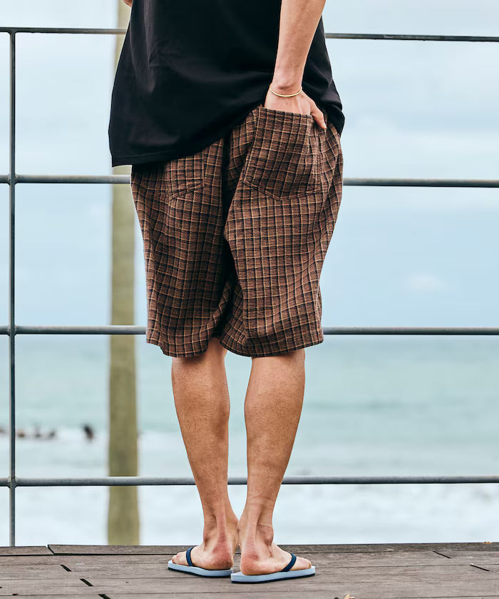 AUSTRALIAN COTTON Check Easy Shorts