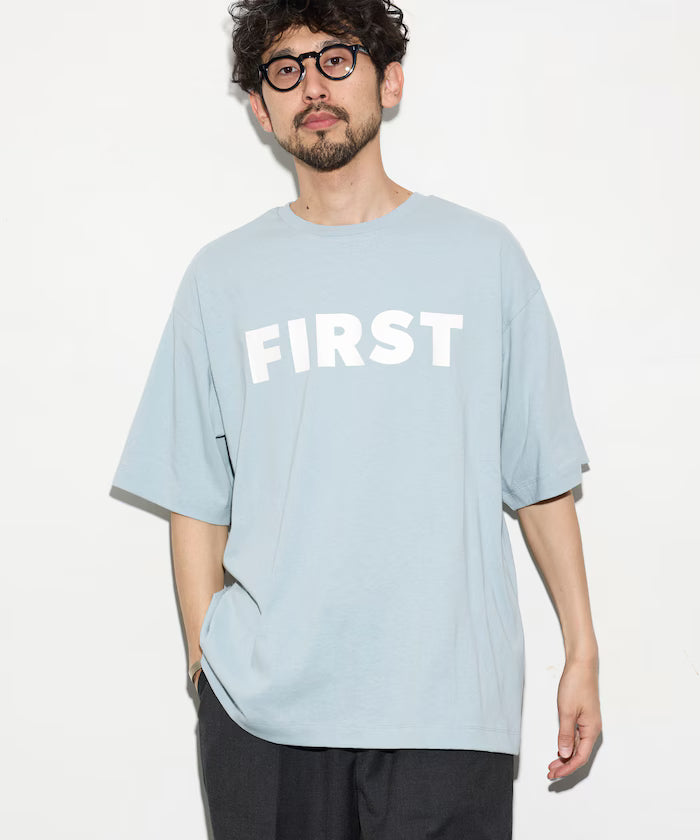 6 Ounce Front Logo Print Crew Neck T-Shirt / Print T-Shirt PR FIRST