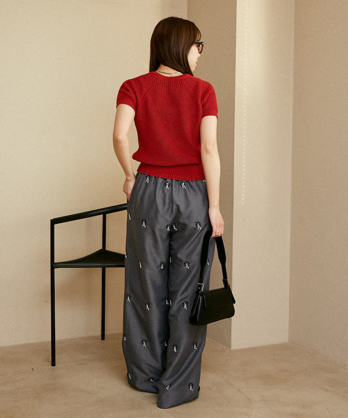 Total Beads Embroidery Easy Slacks Limited Release