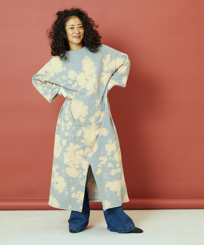 Bleach Back Sweat Ribbon One-Piece