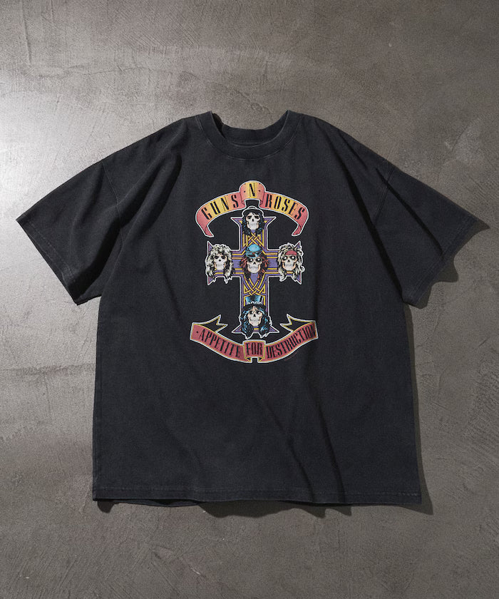 【EXCLUSIVE】GUNS N ROSES Guns and Roses Front Print Crew Neck T-Shirt