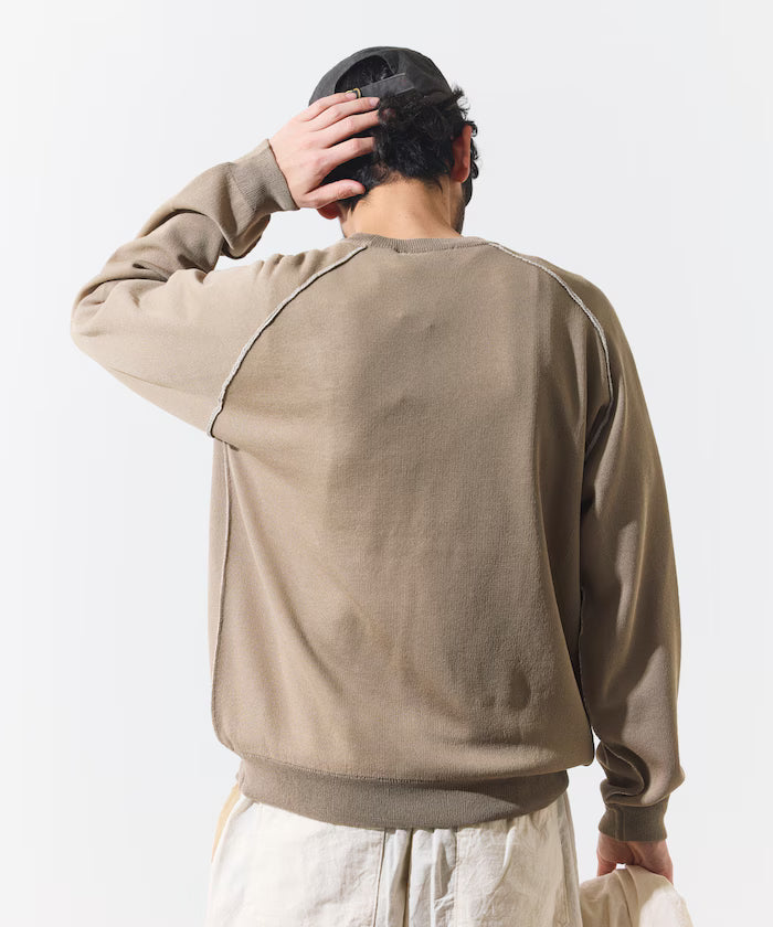 Cool Touch W Face Color Block Crew Neck Knit