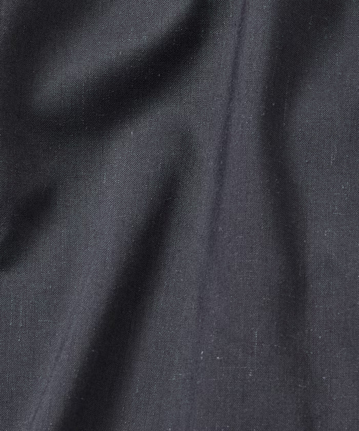 Relax Fit Relax Fit Linen Mix Polo Collar Shirt [Limited Edition]