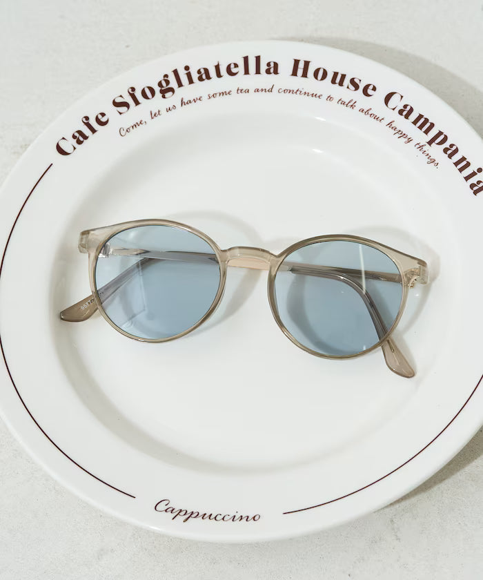 Color Frame Boston Fashion Glasses [Limited Edition] - Gray