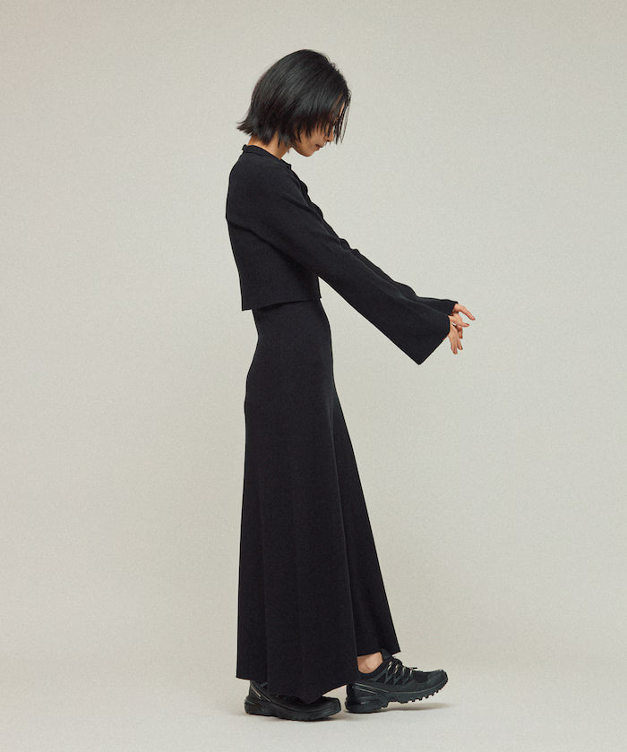 Functional Fabric Silk Blend Knit Ensemble Dress / Anti-Pill / Machine Washable