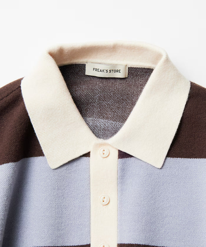 Big Silhouette Border Knit Rugby Shirt [Limited Edition]