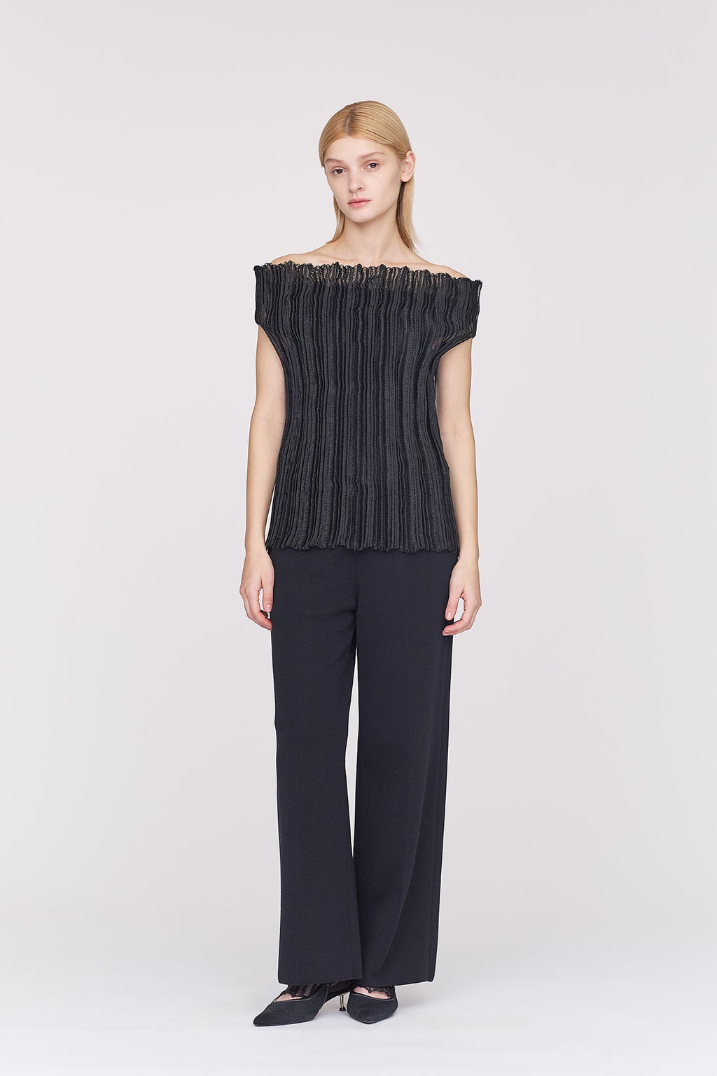 METAL OFF SHOULDER TOP