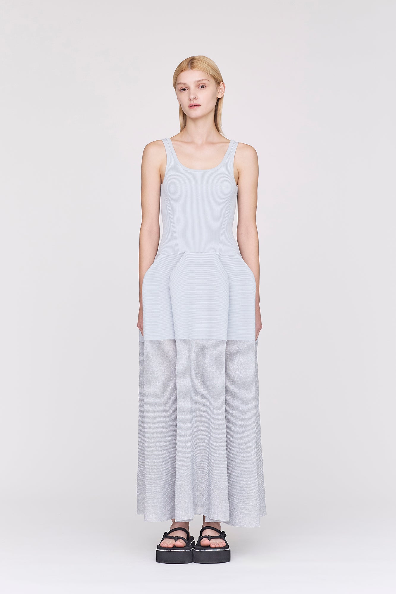 POTTERY HS LUCENT SLEEVELESS DRESS