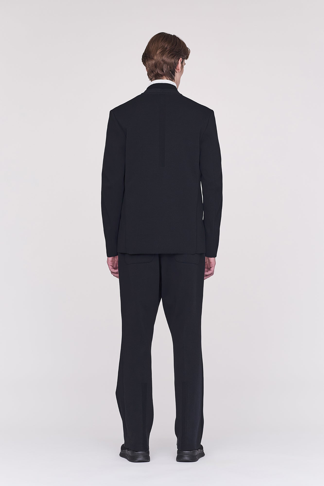 MILAN DOUBLE BREASTED COLLARLESS JACKET