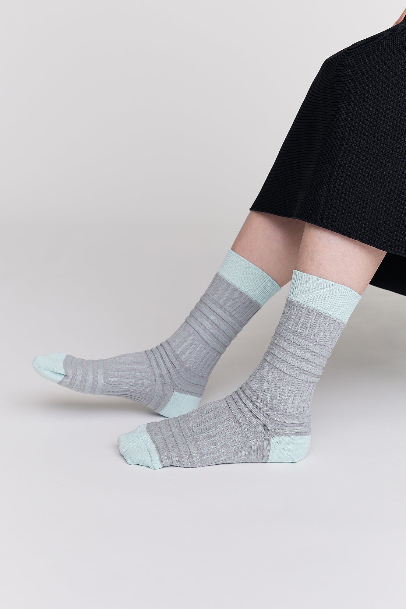 GARTER RIB SOCKS