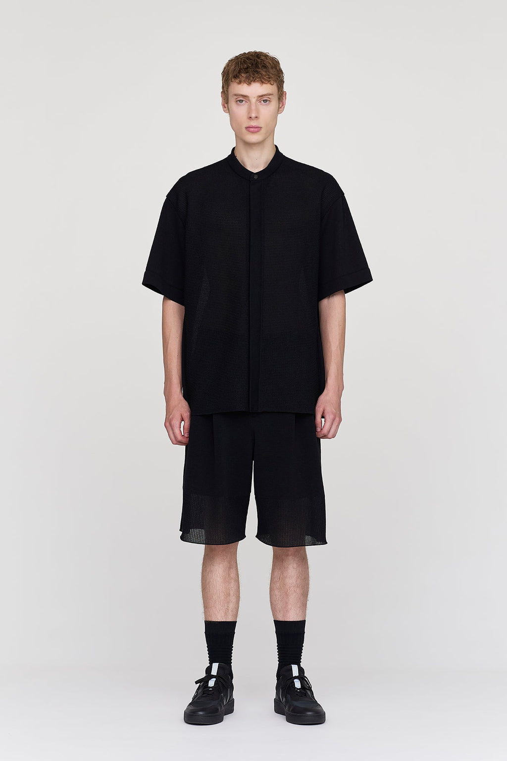 WAFFLE LUCENT SHORT SLEEVE SHIRT