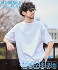 STORATECH/Stratech Lightweight Henley Neck T-Shirt/Antibacterial/Odor Resistant/Antimicrobial/UV Cut/Contact Cooling/Dry Fast 【Limited Edition】 - White