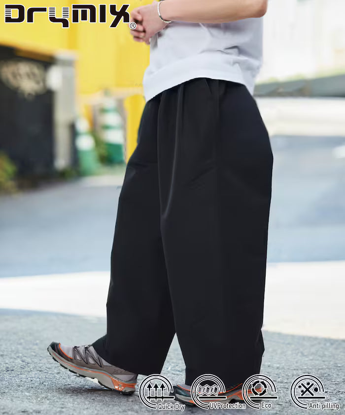 Limited Release Drymix(R) Dry Mix Wide Silhouette Tuck Curve Pants Quick Dry UV Cut