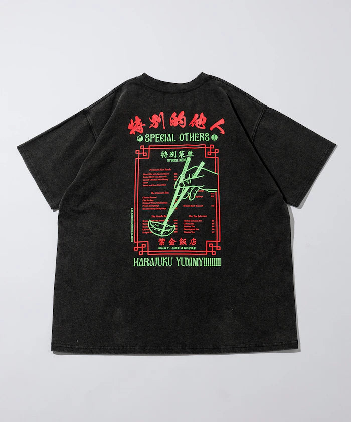 SPE x Purple Gold Hotel x FREAK'S Glow-in-the-Dark Back Print Crew Neck T-Shirt - Black
