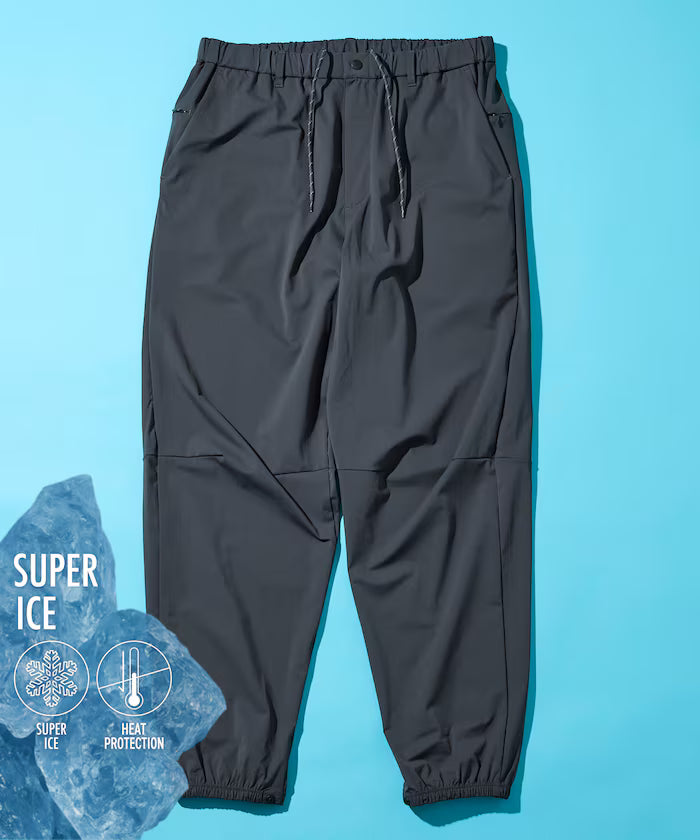 SUPER ICE / Super Ice Jogger Pants Contact Coolness / Quick Dry / UV Cut - Charcoal