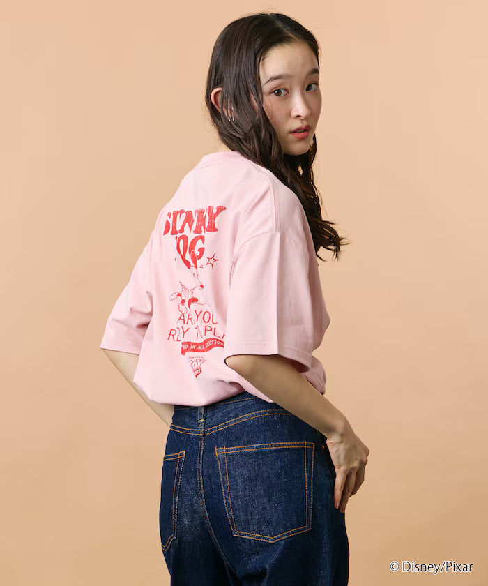 [TOY STORY] Exclusive Back Print Crew Neck T-Shirt / Slinky Dog [Limited Edition]