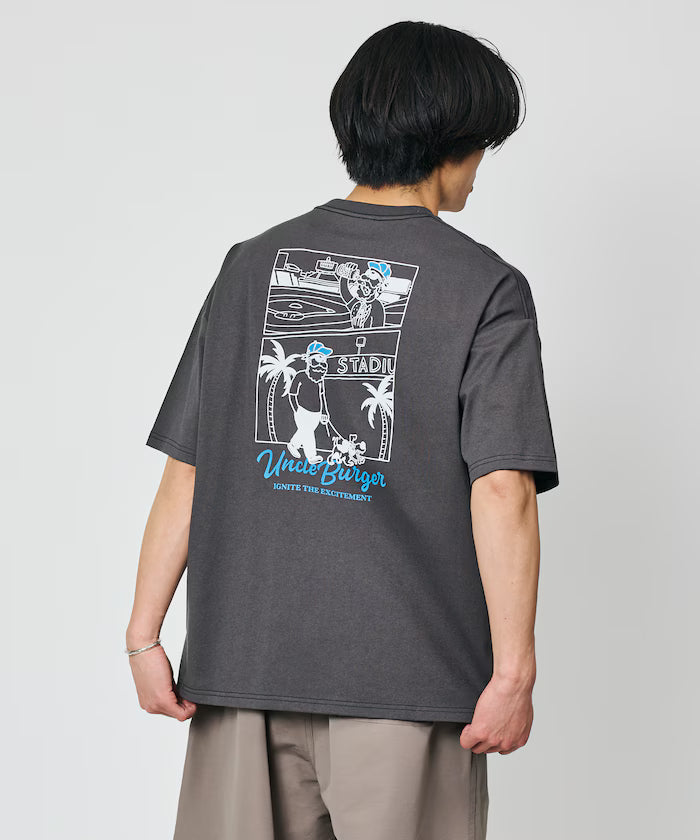 Limited Edition Uncle Holiday Big Silhouette Back Print Crew Neck T-Shirt