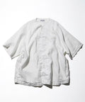 Linen Baseball Shirt - White